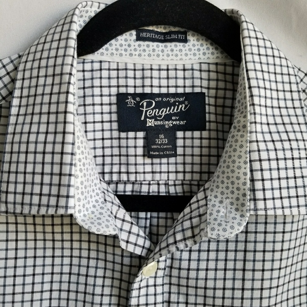PENGUIN Heritage Slim Fit long sleeve button shirt